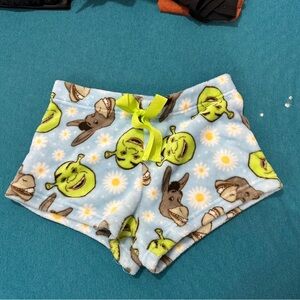 Dreamworks Shrek Blue Fleece Shorts